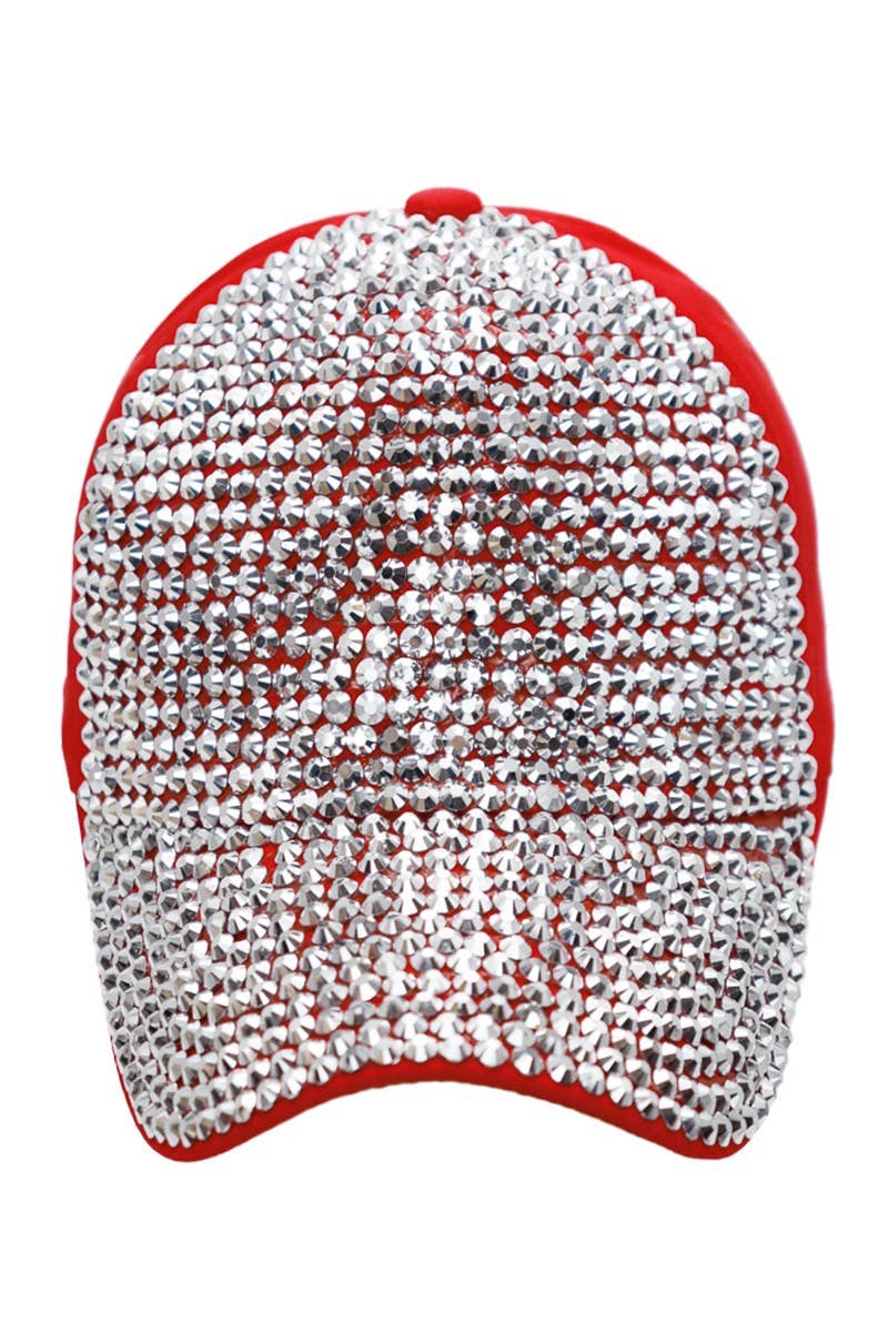 Cap Zone – wholesale Baseballkeps - Dam – Full Bling Rhinestone Twill Bomullsbasebollkeps10