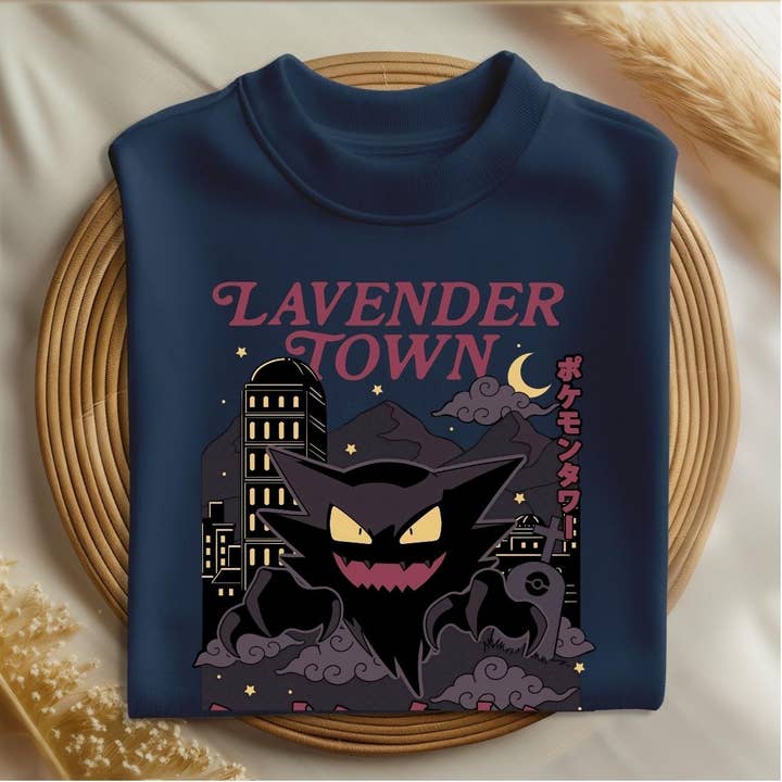 Lavender Town Haunting Graphic Tee – Anime Ghost Crewneck for wholesale by TheKingShirt