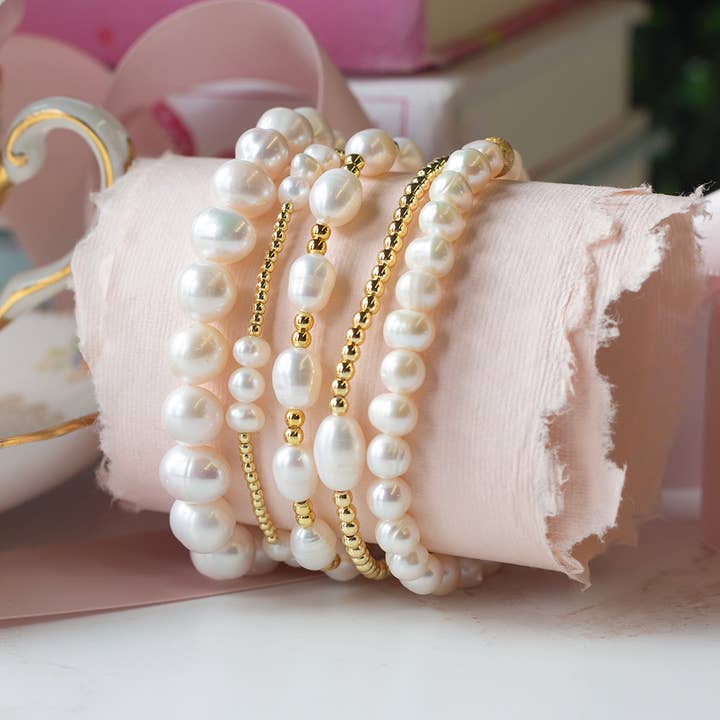 Lenny & Eva - Wholesale Beaded Bracelet - Freshwater Pearl Bracelet, 6mm