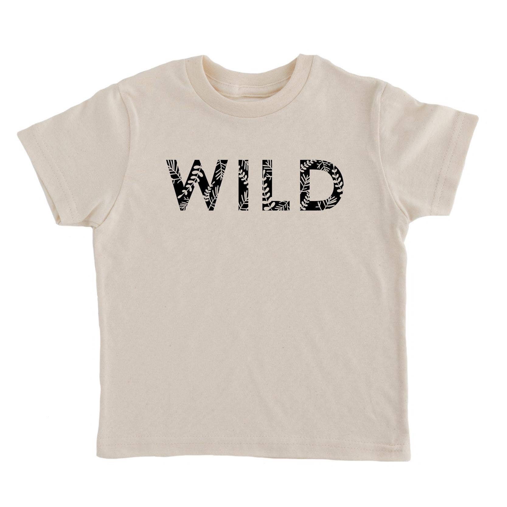 Nature Supply Co - Wholesale Screen Printed T-Shirt - Kids - WILD Kids Tshirt | Eco Friendly Nature Graphic Tee1