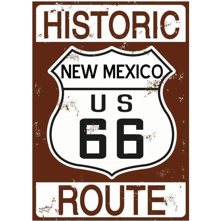 Imán histórico de la Ruta 66 de Nuevo México para venta al por mayor de Signs 4 Fun