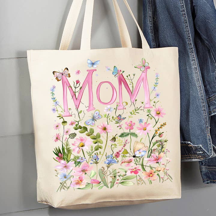 Bolso de lona con flores silvestres para el Día de la Madre para venta al por mayor de Avery Lane Gifts