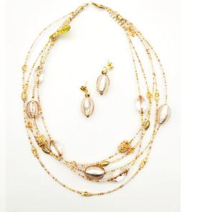 Alice Sturzinger LLC - Wholesale Beaded/Pearl Necklace - Alison Murano Glass Layered Necklace - Multiple Color Opt.9