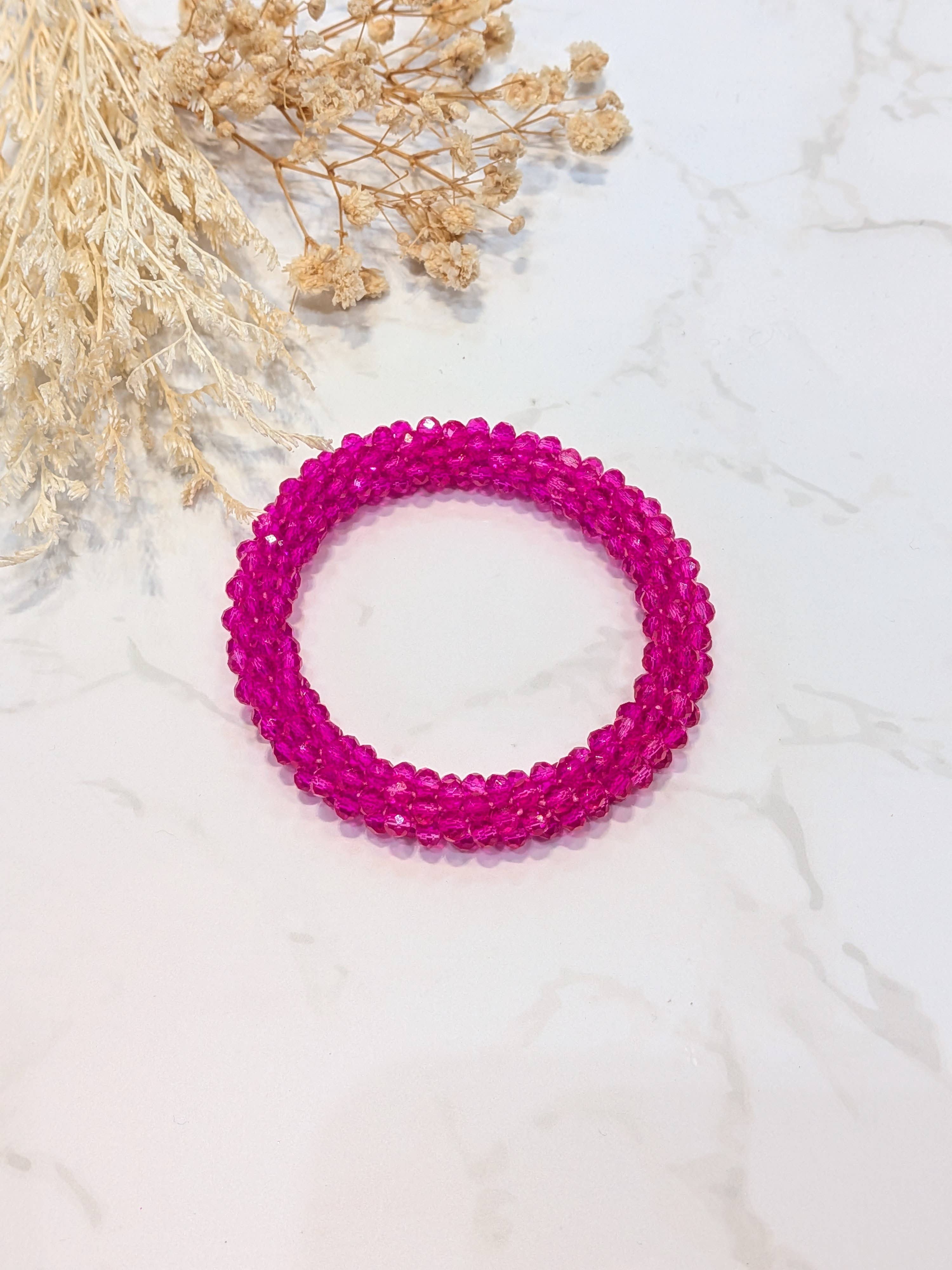 LOLO & YAYA - Wholesale Link & Chain Bracelet - Red-tone crystal effect bracelet9