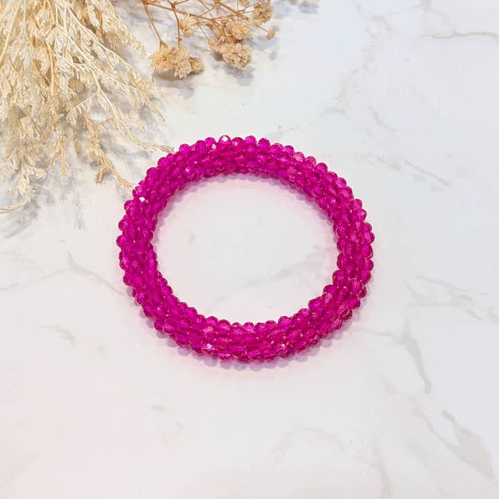 LOLO & YAYA - Wholesale Link & Chain Bracelet - Red-tone crystal effect bracelet9