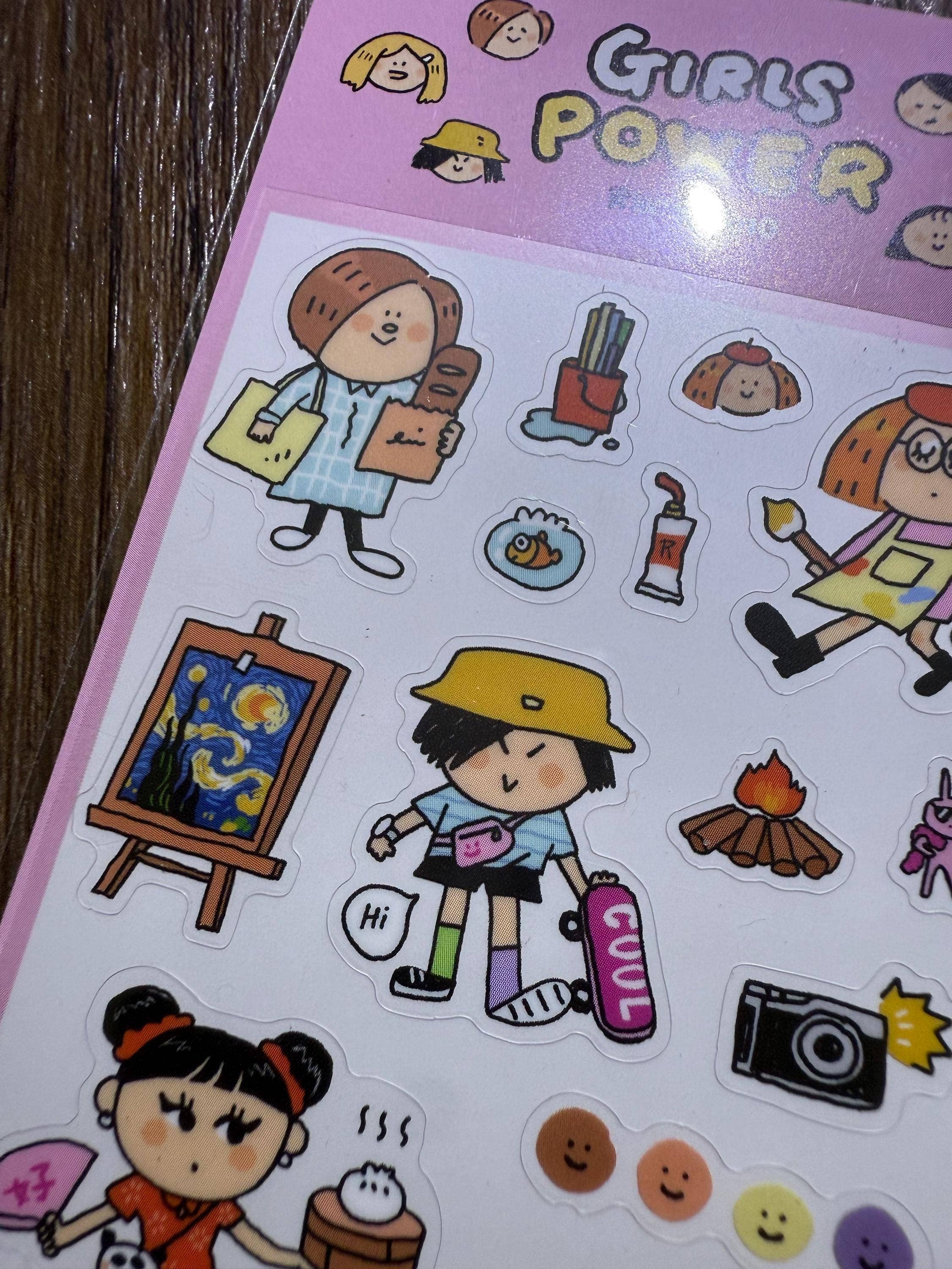 RiN! Studio US – wholesale Sticker – Girls Power PVC Stickers: RiN Studio Original6