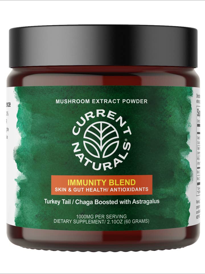 Mélange en poudre d'extrait de champignon CN Immunity (2,1 oz) pour la vente par Current Naturals