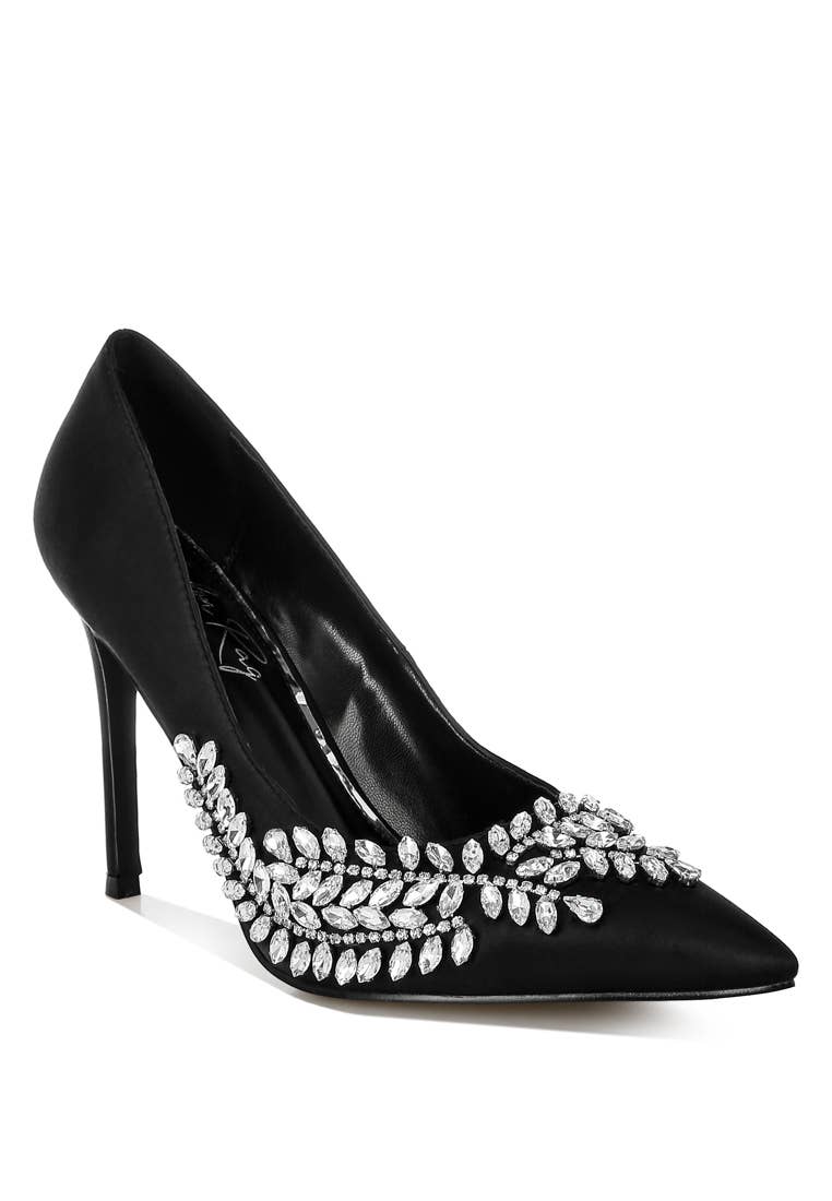 Rag Company - Wholesale High Heels - Women's - Ashlyn Rhinestones Embellished Stiletto Pumps4