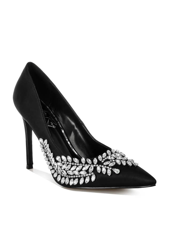 Rag Company - Wholesale High Heels - Women's - Ashlyn Rhinestones Embellished Stiletto Pumps4