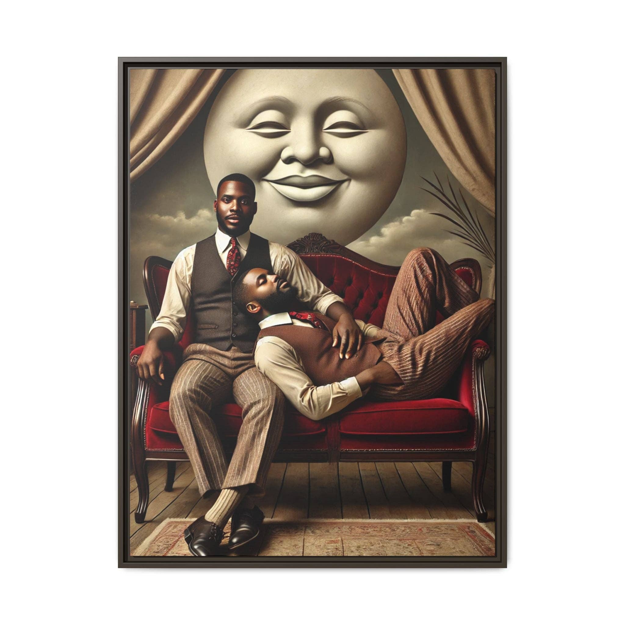 Walt & Pete - Wholesale Art Print - Missing Art Studies - Man In The Moon 0064