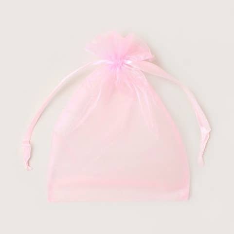 Pink Organza display bag 22x15cm for wholesale by Inca UK