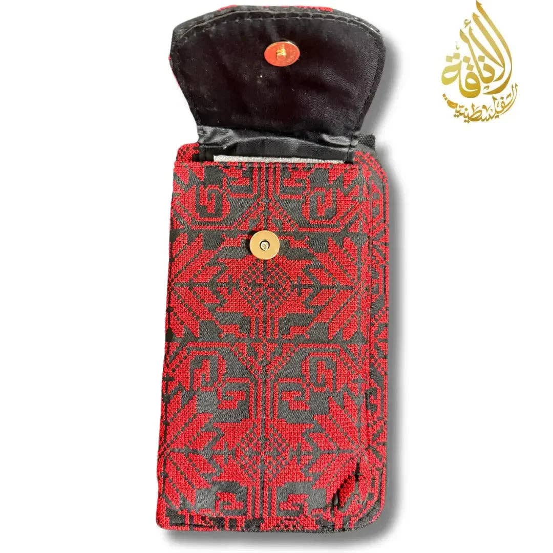 Palestinian Elegance - Wholesale Wallet - Women's - Tatreez Wallet with Button and Zipper- Heritage Style1