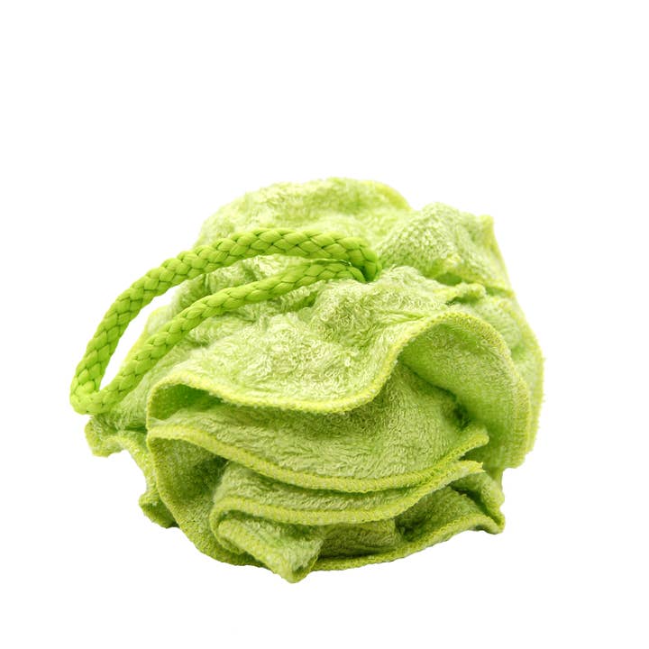 WHOA SUDS! Bamboo Fiber Bath Pouf for wholesale by Jade & Pearl