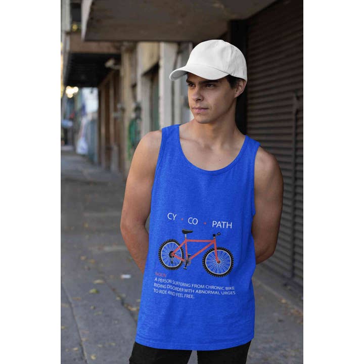 Cycopath Men's Tank for wholesale by Wombacart