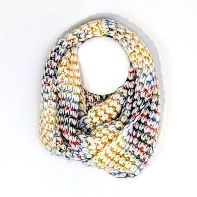 Tempest Designs - Wholesale Scarf - Women's - Chunky knit infinity scarf with inter multi colours0