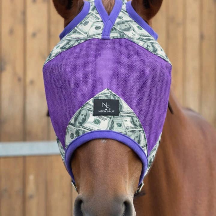 Neon Spur LLC - Wholesale Horseback Riding Gear - Entry Fees Fly Mask - Purple0