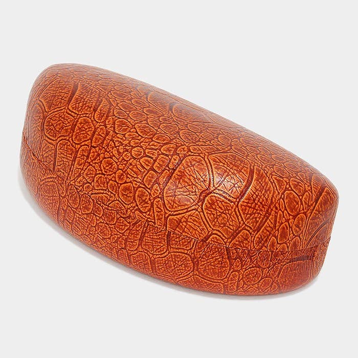 Textured Faux Leather Eyeglass Case for wholesale by Sensibling Corp.