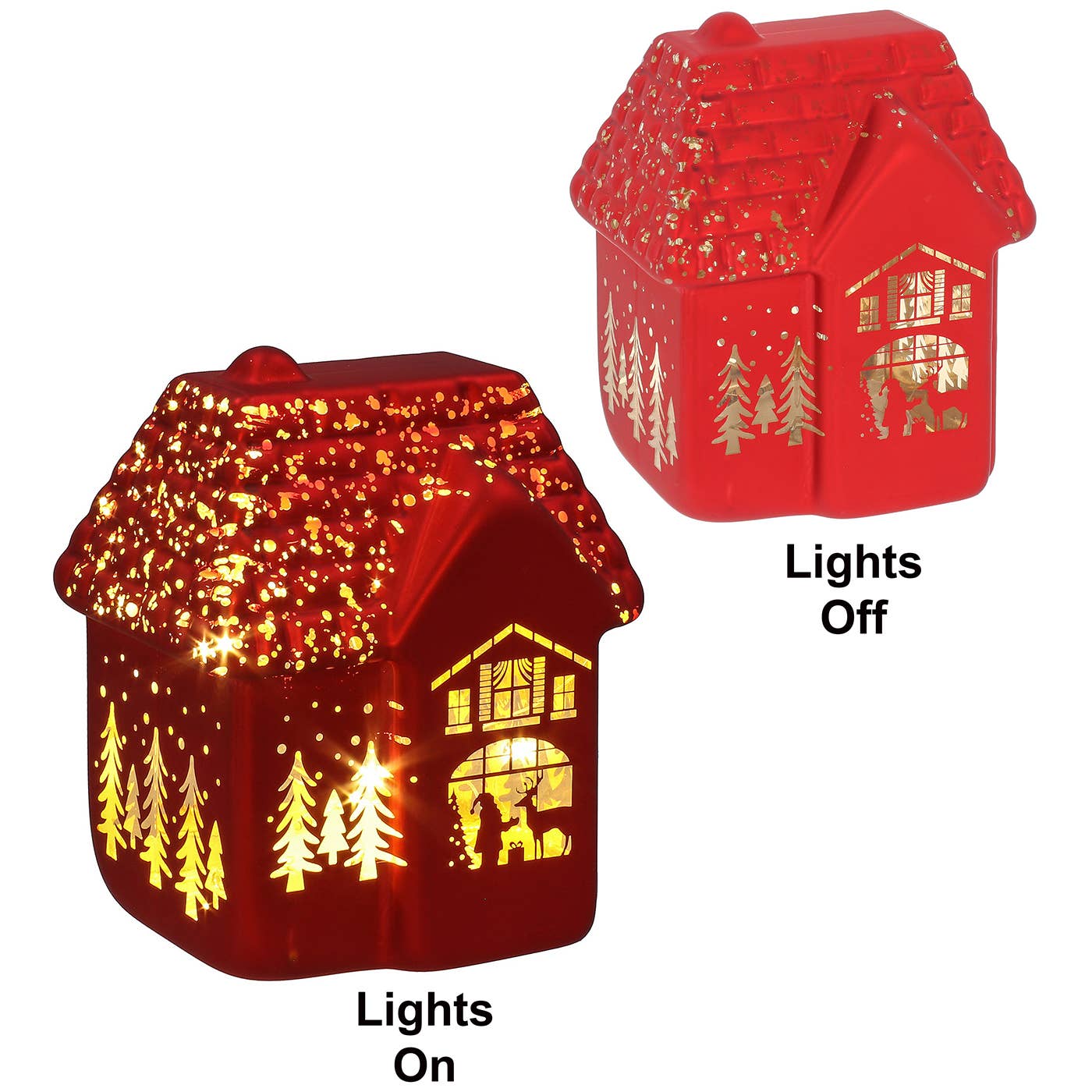 Joe Davies - Wholesale Christmas Decoration - Bright Xmas LED House Red2