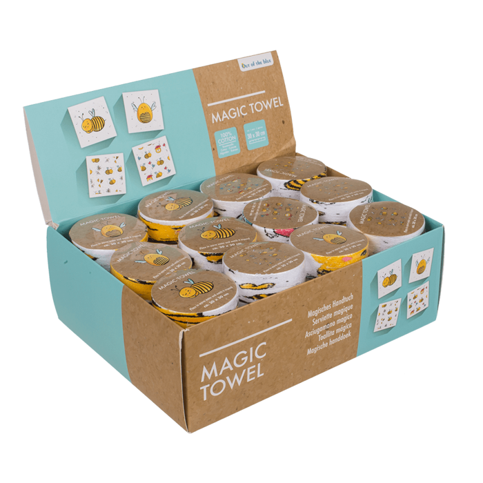 Out of the blue KG - Wholesale Tea Towel - Magic cotton towel, Bee,2