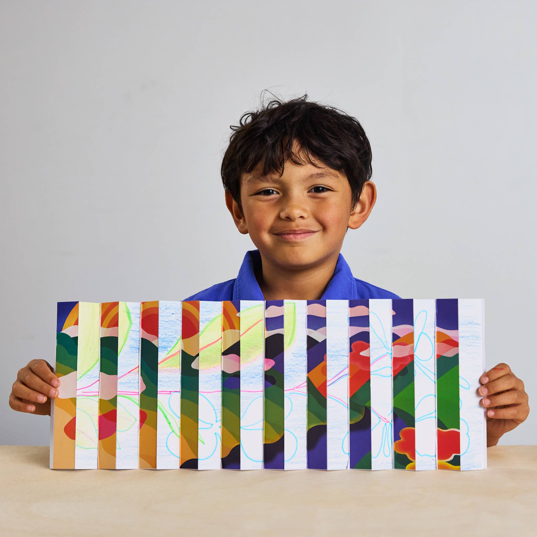 MAJO IDEAS – wholesale DIY craft kit – Child – VOL ①② — OP ART Sticker Based Art Pack4