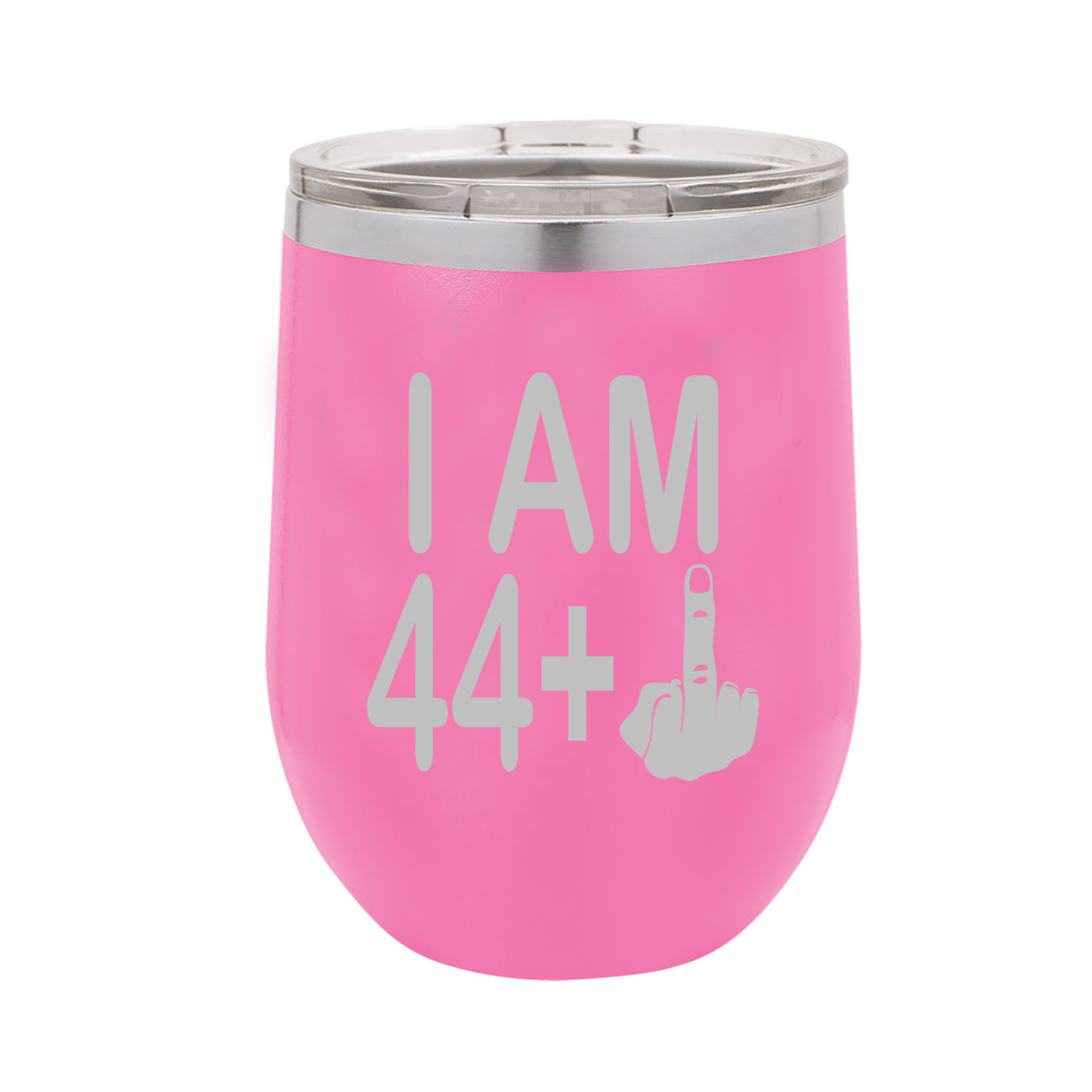 Calm Down Caren - Wholesale Insulated Mug/Tumbler - I am 44 + Middle Finger Polar Wine Tumbler - 45th Birthday3