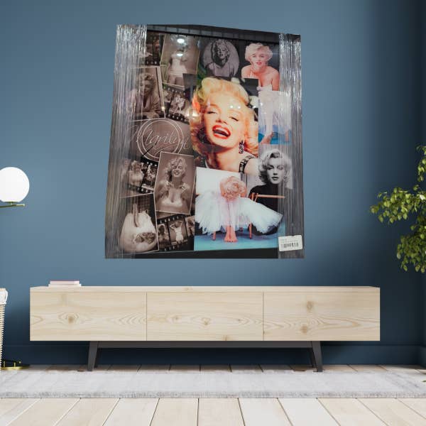 Marilyn Monroe Hyldest Indrammet 16x20 Trykt på Glas Collage for engroshandel hos Sports Legends and More