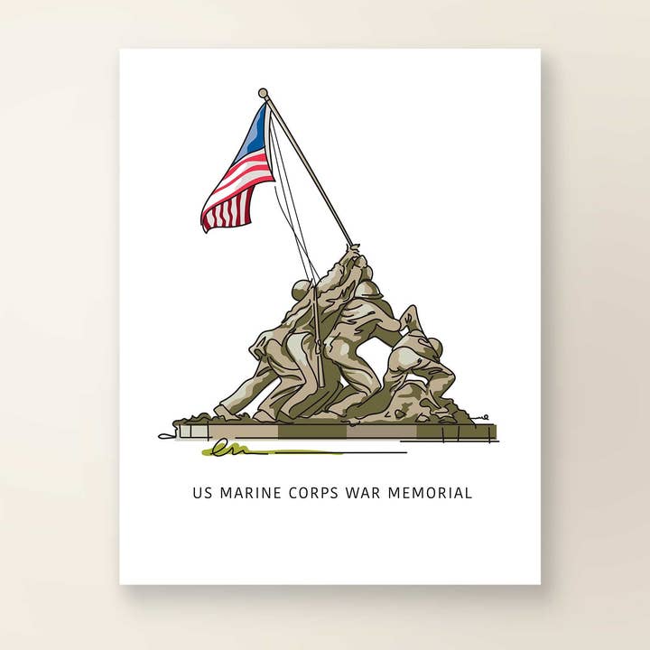 U.S. Marine Corps Memorial | Washington D.C. Landmark Series for wholesale by A. B. Newton and Company