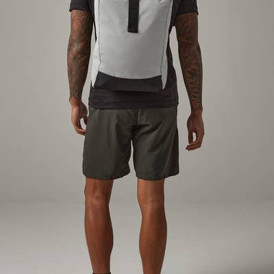 Logo Free Clothing - Wholesale Backpack - Unisex - BagBase Reflective Roll Top Backpack | 15 Litre Rucksack | Black or Silver | One Size3