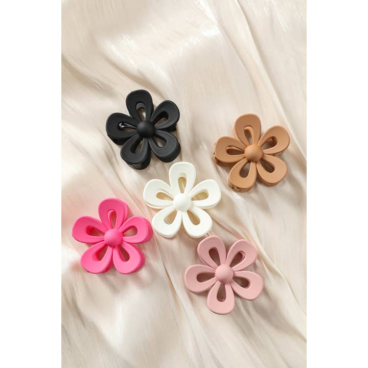 Little Daisy Closet - Wholesale Hair Clip - Women's - LDC Sweet Hollowed Flower Shape Claw Clip