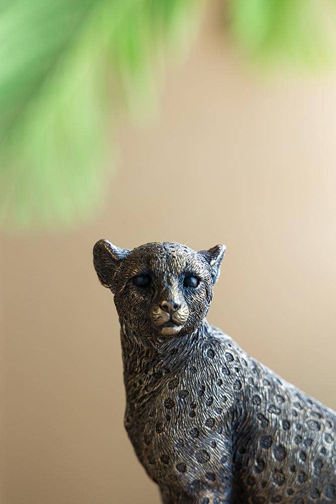 A&B Home Group Inc. - Wholesale Decoratief beeldje - Panter van koper, 15 cm9