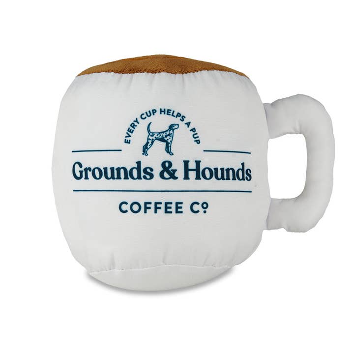 Grounds & Hounds Coffee Co. - Wholesale Coffee Mug - Pupper Cup Plush Dog Toy