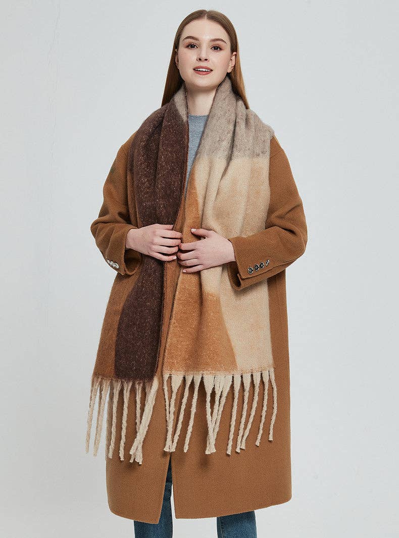 Dipped Shop – Engroshandel Tørklæde - Dame – Uregelmæssigt Print Kvaster Vintage Tørklæde DPKS120319