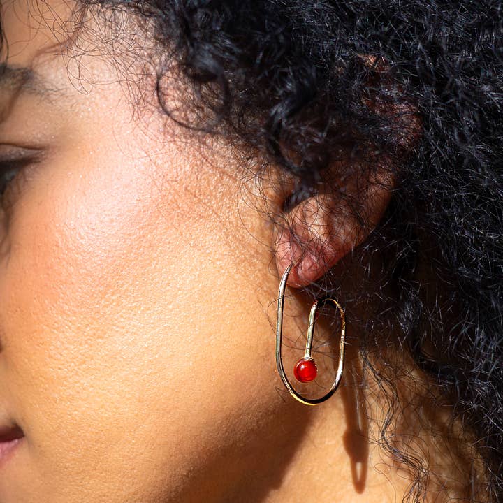 Peter and June - Wholesale Hoop Earrings - Swirl Hoops - 18K Gold Plated8