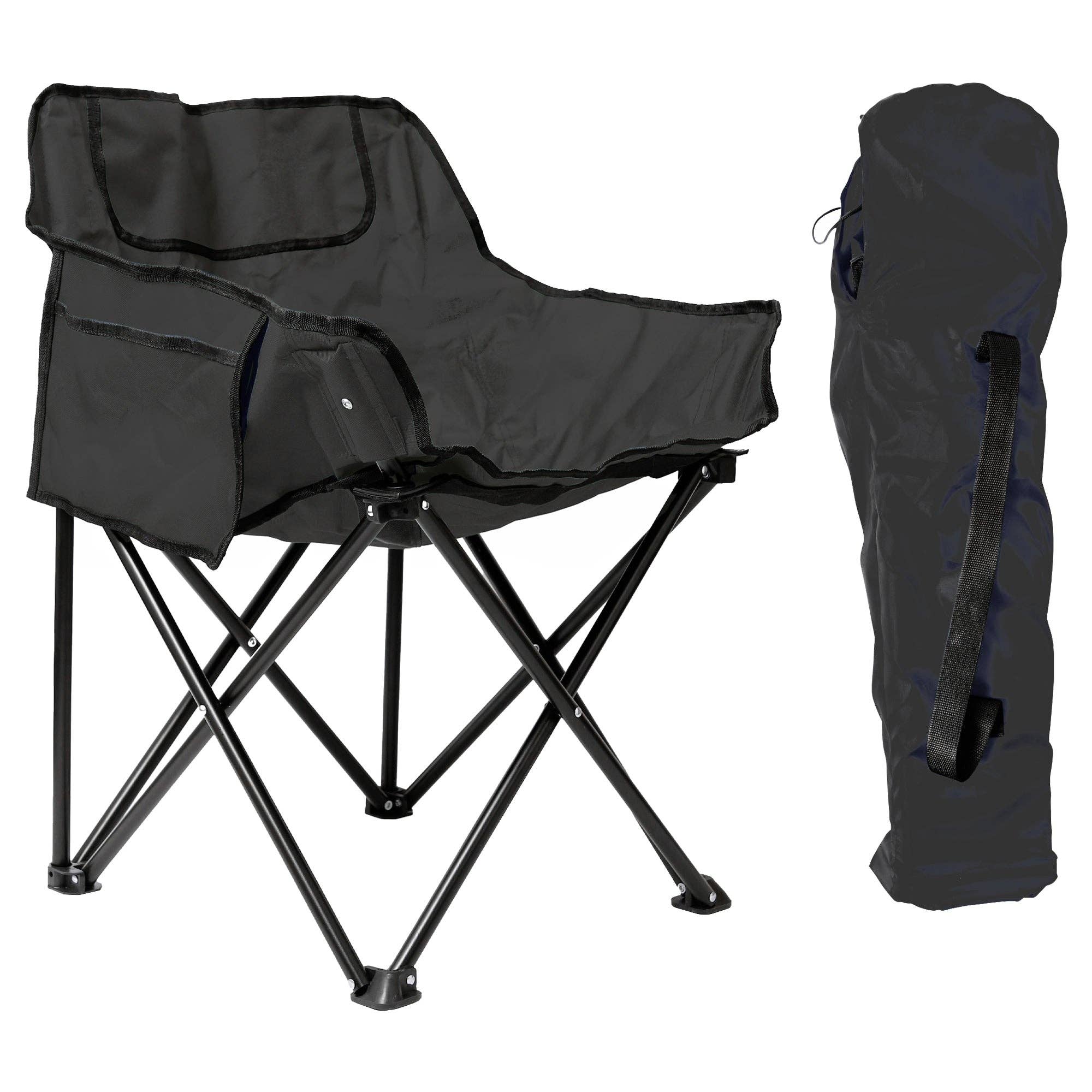 Rinkit Ltd - Wholesale Folding Chair - Premium Folding Camping Chair with Pockets & Carry Bag0