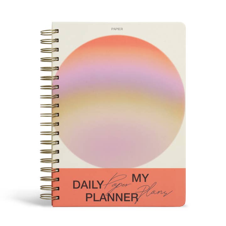 Daily Planner, Undated, Hardcover B5 Spiral - Gradient Orb for wholesale by Papier