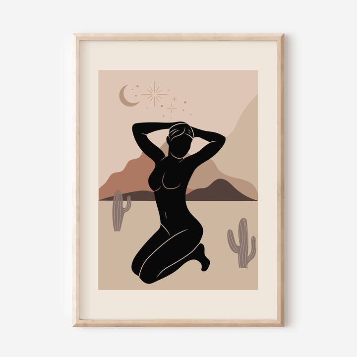 Beige Matisse geïnspireerde Boho Art No19 voor wholesale door el&chic