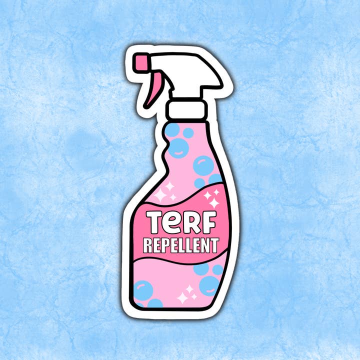 Radical Buttons – wholesale Sticker – TERF repellent, Trans rights sticker, LGBTQ sticker
