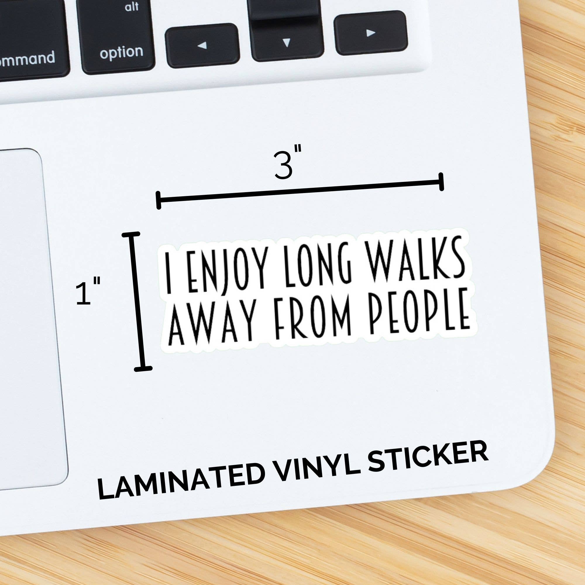 Roxanne Johnston Designs - Wholesale Sticker - I Enjoy Long Walks Away From People Sticker2