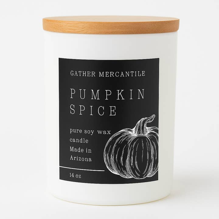 Vela de Soja con Aroma a Calabaza y Especias para venta al por mayor de Gather Mercantile