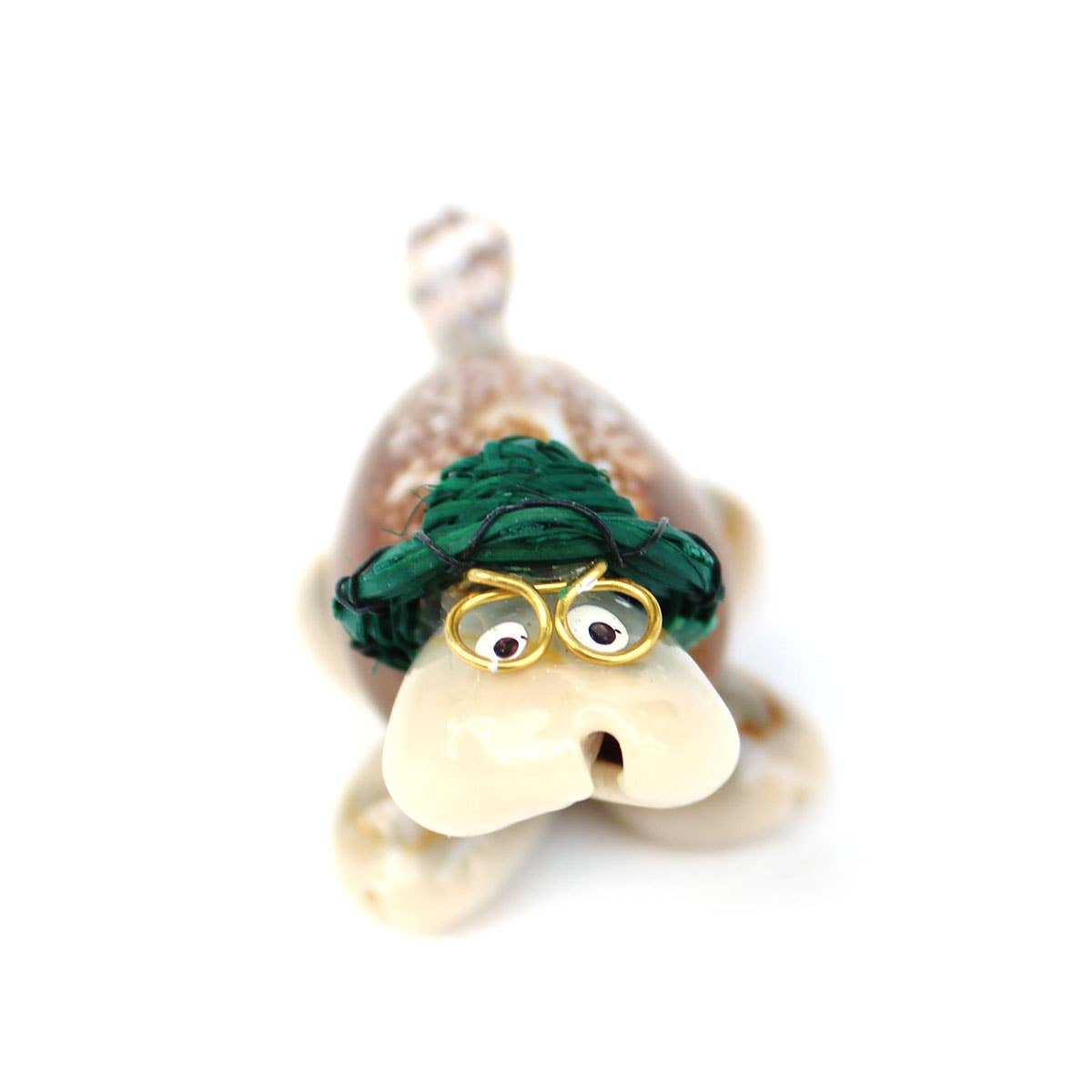 California Seashell Company - Wholesale Decorative Tabletop Object - Souvenir Shell Turtles - 4 Assorted Color Hats3