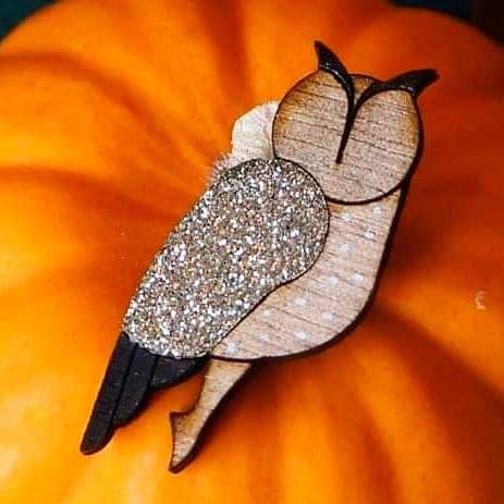 Owl Brooch for wholesale by Les Nanas ont du Chic