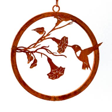 Hummingbird on Morning Glory Ring for wholesale by Elegant Garden Design