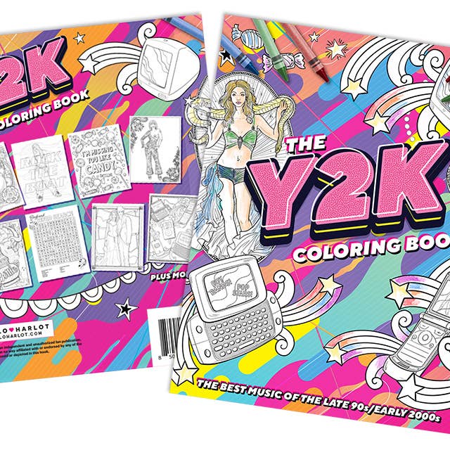Hello Harlot - Wholesale Coloring Book - Adult - Y2K 2000s Pop Music Coloring Book