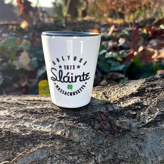 B.Berish - Venta al por mayor Vaso de chupito - Vaso de chupito Sláinte Shamrock de 1.5 oz personalizado para el Día de San Patricio