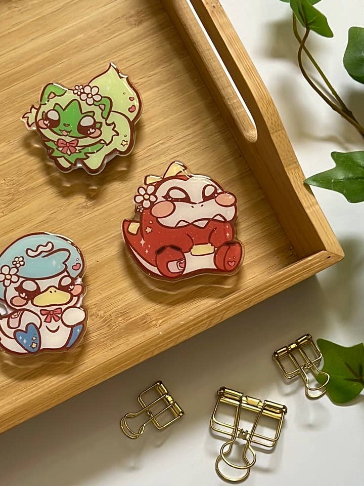 Pika Venner Paldea Region Glitter Epoxy Akryl Telefon Greb for engroshandel hos Peony Lee Art