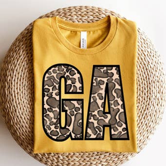 Transferencia de calor Georgia Leopard State DTF para venta al por mayor de Trendy Transfers