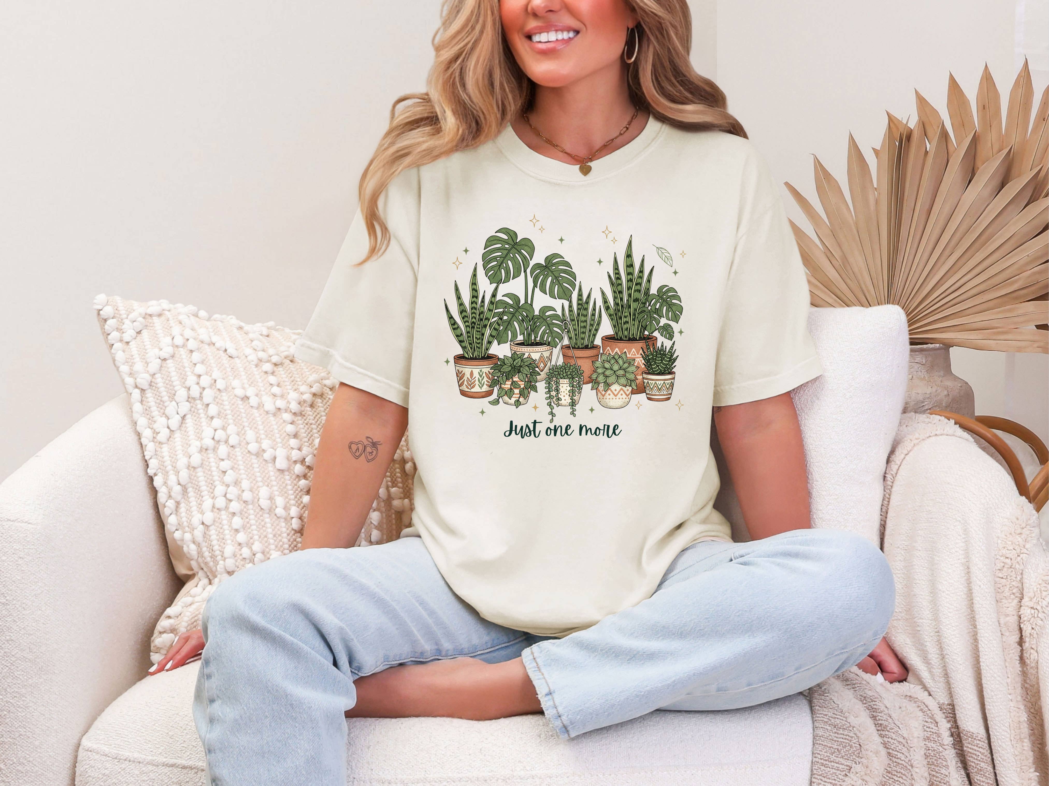 Plant Scouts - Wholesale T-Shirt (Graphic) - Women's - Just One More Plant Shirt Funny Plant Lover T-Shirt Comfort