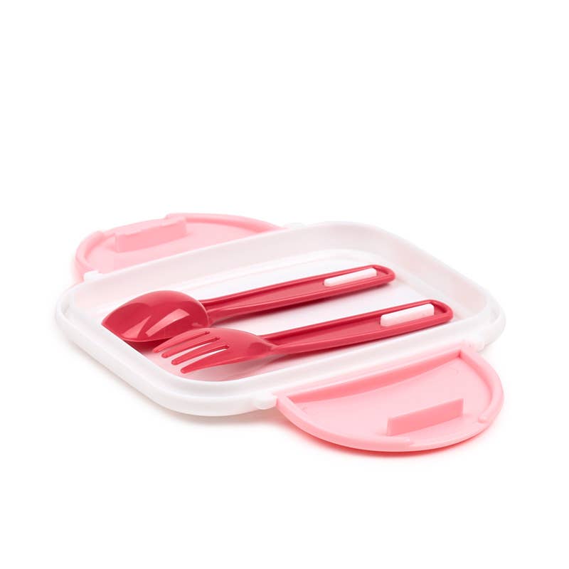 Puckator EU – Großhandel Lunchbox/-tasche – Moomin Bento-Lunchbox mit Clip Lock, gestapelt, mit Besteck3