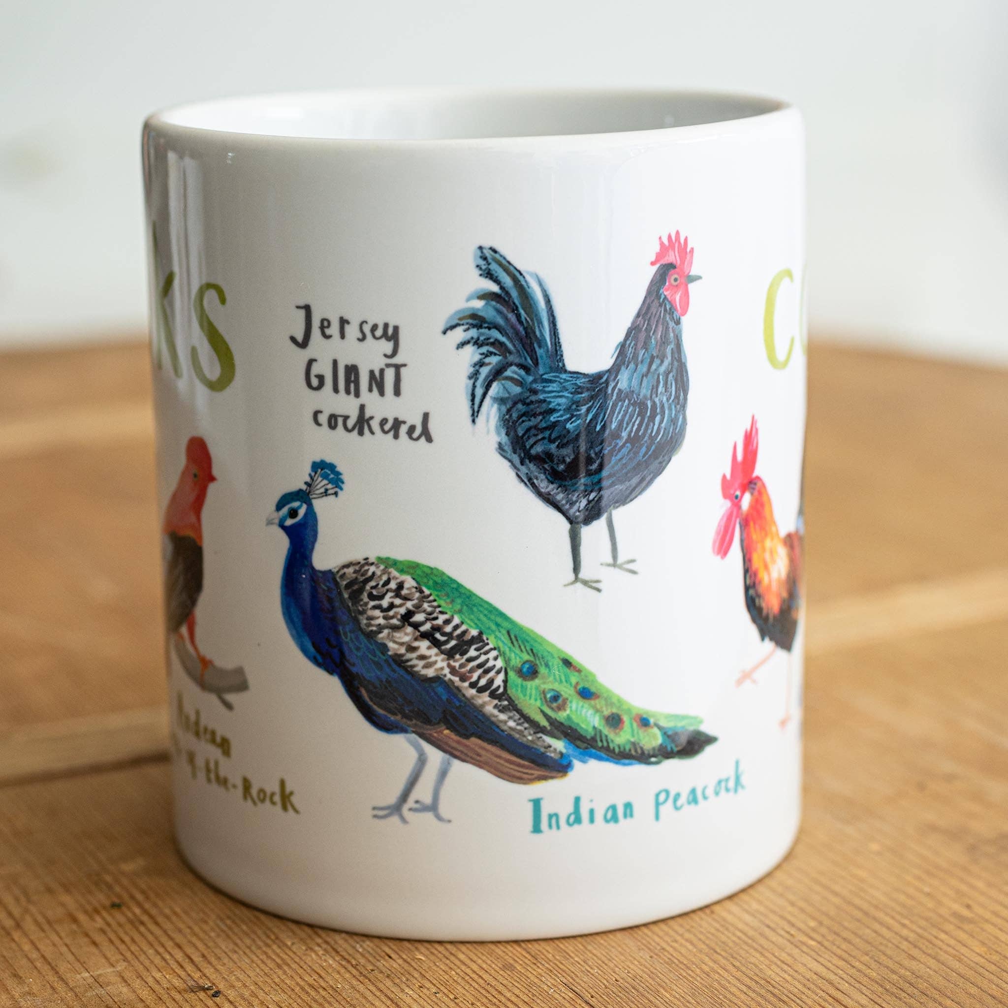 Sarah Edmonds Illustration – wholesale Coffee mug – Cocks Ceramic Bird Pun Mug6