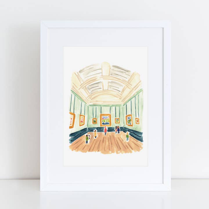 Impresión artística A4 de The Exhibit London para venta al por mayor de Annie Montgomery Design